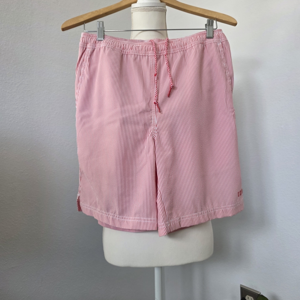 Izod Women's Pink Striped Bermudas